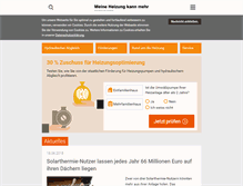 Tablet Screenshot of meine-heizung.de